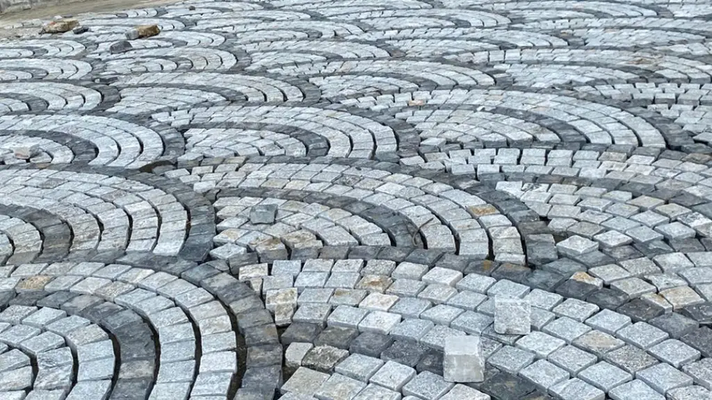 Cobblestone paver blocks 